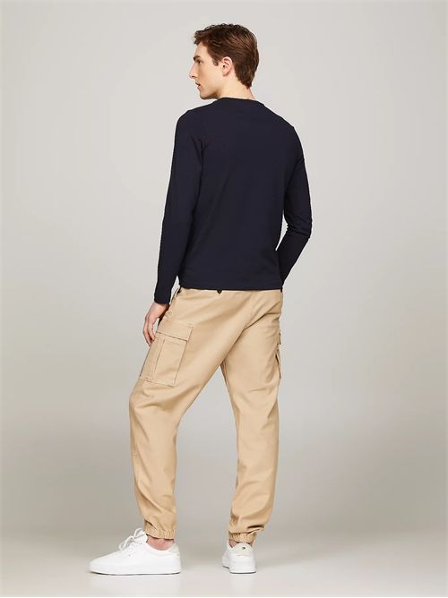 T-shirt slim fit in jersey a maniche lunghe TOMMY HILFIGER | MW0MW10804/DW5